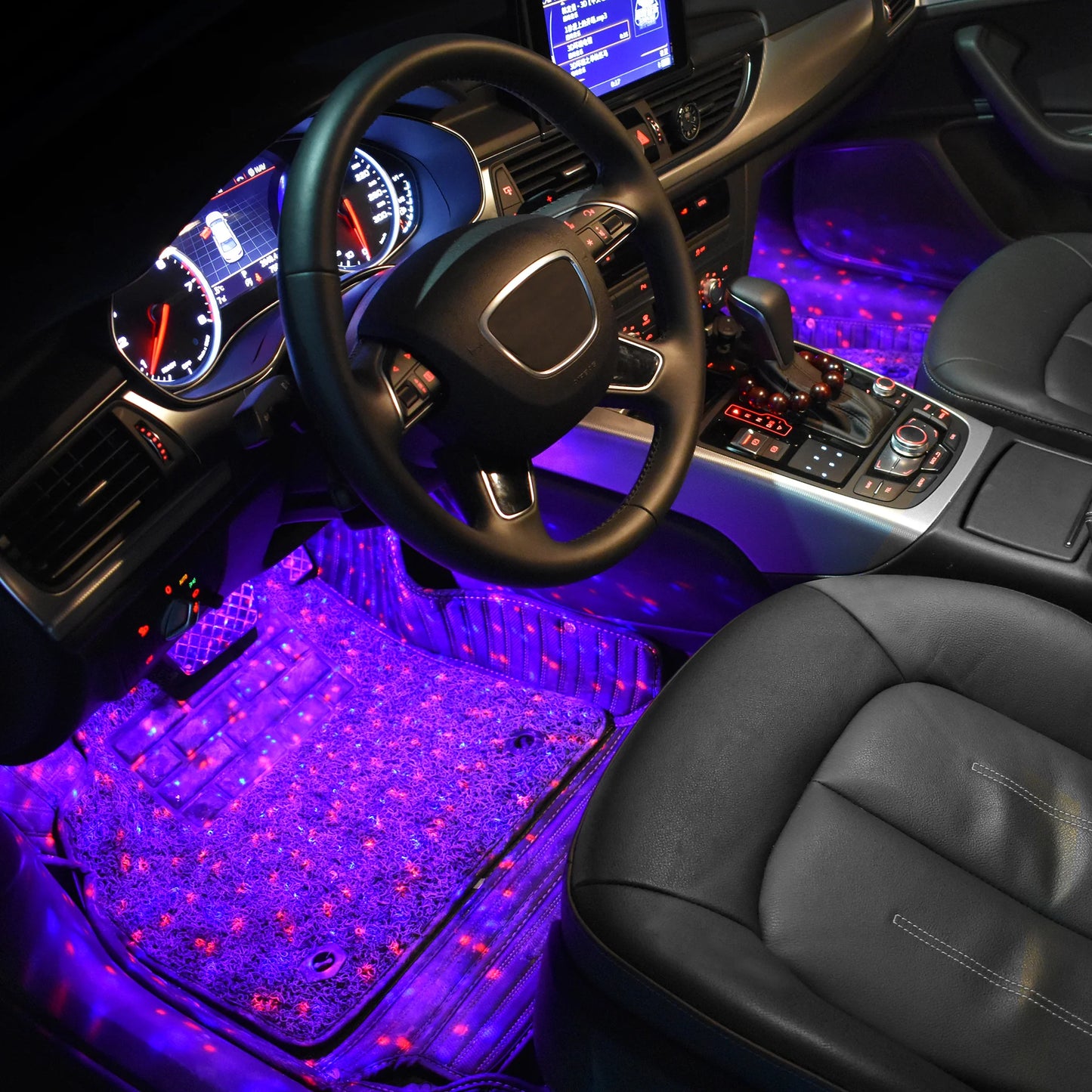 Ambient car interior lighting RGB LED 4-in-1